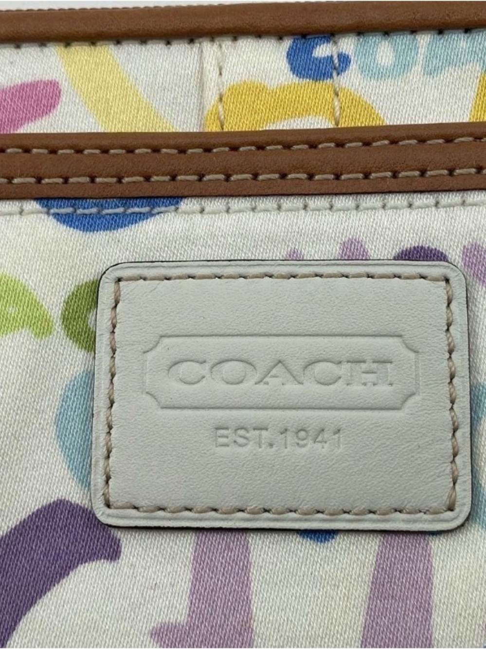 Coach Graffiti Logo Wristlet — Multicolor - Picture 2 of 5